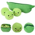 thumbnail image 4 of Juguete de peluche, almohada suave, vaina de guisante rellena, juguetes, regalo para niños, 4 of 11