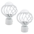 thumbnail image 3 of 2pcs Curtain Pole Finials Iron Curtain Rod End Cap Finials For Curtain Decoration, 3 of 8