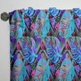 thumbnail image 3 of Designart 'Tropical Blue Mood II' Tropical Curtain Panel, 3 of 5