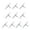 Specification 45, variant on MOMOJIA 10pcs 3 Way Swivels Rotating Crossline Swivels Saltwater Fishing Rolling Swivels