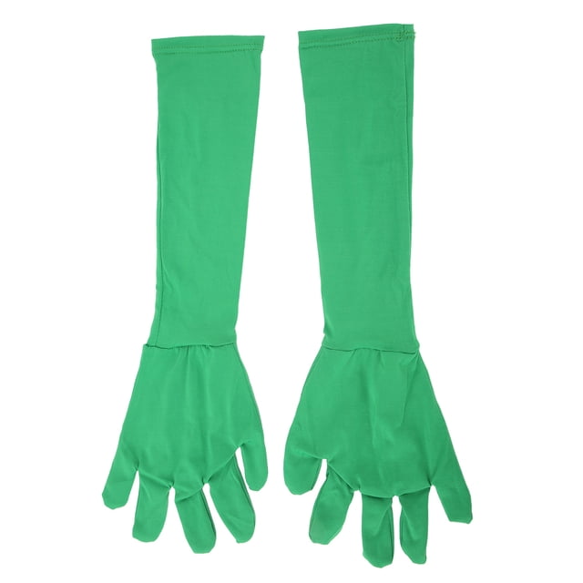 2Pcs Universal Chromakey Green Screen Gloves Invisibility Effect Background Gloves for Photography Photo Video Film Post Production