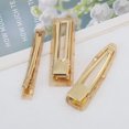 thumbnail image 3 of Unique Bargains 1 Set Hair Clip Pattern Texture Hair Clips Light Gold Tone, 3 of 5