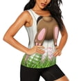 thumbnail image 2 of Fotbe Brown Bunny Blusas Sin Mangas para Mujer – Estilo Casual, Corte Suelto, Slim-Fit, Cuello Redondo Deportivo, Tops de Verano para Gimnasio y Yoga-XX-Large, 2 of 7