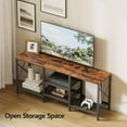 thumbnail image 7 of TV Stand for 55 Inch TV, Entertainment Center with 3-Tier Open Shelves, TV Console Table for Living Room, Bedroom, Rustic Brown, 7 of 7