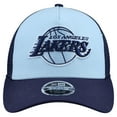 thumbnail image 2 of Youth New Era Light Blue Los Angeles Lakers Colorpack 9FORTY A-Frame Trucker Adjustable Hat, 2 of 4