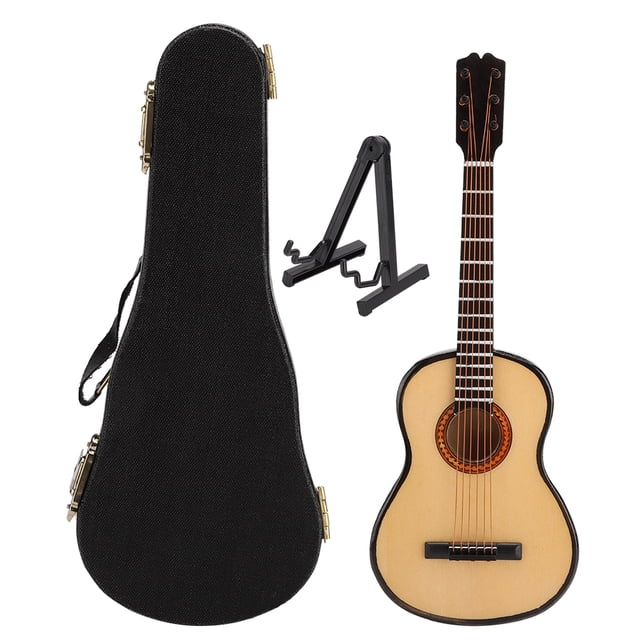 1/6 Guitar Model, Durable Doll Guitar Model, Can Not Play, Wooden Guitar Model, For Office Home 17cm Guitar