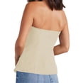 thumbnail image 3 of Cold Shoulder Women Slim Fit Button Tops, 3 of 3