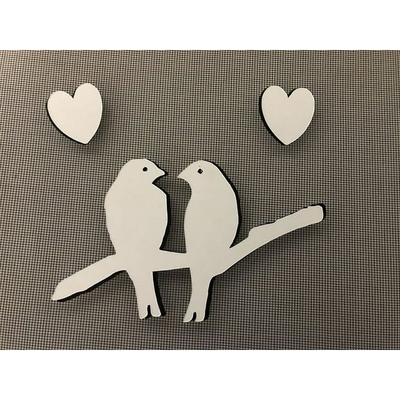 DCentral Lovebirds Flexible Screen Magnet: Multipurpose, Double-Sided, For NON-RETRACTABLE Screens, Helps to Stop Walking into screens, Size W 7" x L 4"