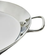 Garcima 16-inch Stainless Flat Bottom Paella Pan, 40cm