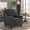 Grey, variant on MCombo Modern Accent Chair Upholstered Armchair for Living Room, Chenille Single Sofa, Brown