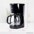thumbnail image 3 of Cafetera Automática Daewoo DCM-1884 Negra 1.5 L 12 Tazas, 3 of 6