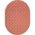 thumbnail image 2 of Furnish My Place Union Indoor/Outdoor Commercial Red Color Rug, Pet-Friendly, Home Decor Commercial Rug for Living Room, Bedroom, Wedding, Event, Made in USA, 1.5' x 2.25' Oval - Set of 10, 2 of 5