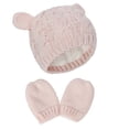 thumbnail image 1 of Gorros y guantes de otoño e invierno, trajes con orejas pequeñas y bonitas, gorros para bebés masculinos y femeninos, 1 of 5