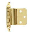 thumbnail image 2 of Amerock 3/8in (10 mm) Inset Non Self-Closing, Face Mount Polished Brass Hinge - 1 Pair, 2 of 2