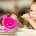 thumbnail image 3 of Children's 360 Dgree Rotation Spill-Proof Bowl Funny Kids Gyroscope Trainning Tableware with Lid, 3 of 5