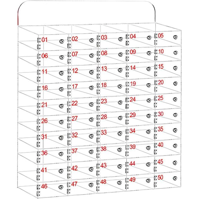 Cell Phone Locker for Classroom, Cell Phone Lock Box for Classroom, Clear Cell Phone Locker Box Classroom Phone Organizer for Holder School Office