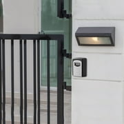 Key Lock Box Keys Storage Lock Box with 4 Digits Combination Resettable Codes Wall Mounted Outdoor Waterproof Cover