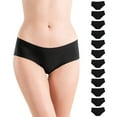 thumbnail image 5 of Alyce Ives Intimates Laser Cut Bikini for Women, S, Black, 12 Pack, 5 of 5