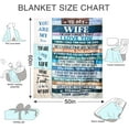 thumbnail image 2 of Mothers Day for Gifts Wife Birthday Gift from Husband to My Wife Blanket Wedding Anniversary Christmas Valentines Throw Blanket for Wife Women Presents Romantic Gifts for Her, 2 of 6