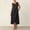 Black, variant on Summer Dresses for Women Short Sleeve V Neck A-Line Midi Dress ,Women's & Women's Plus White,Size S-2XL