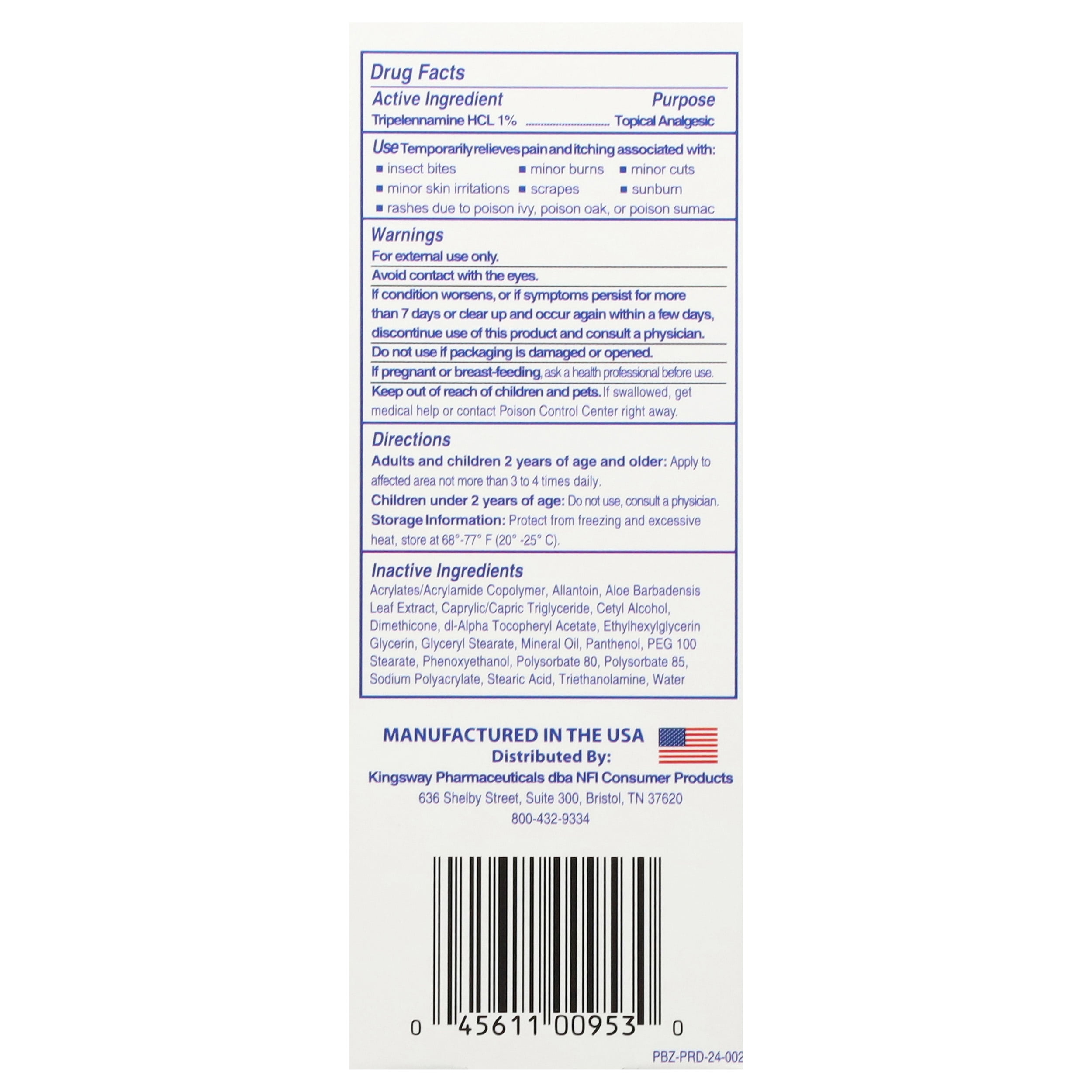 (3 pack) PBZ OTC Itch Relief Cream, Kid Safe, Soothes Insect Bites & Skin Irritations, 1 oz