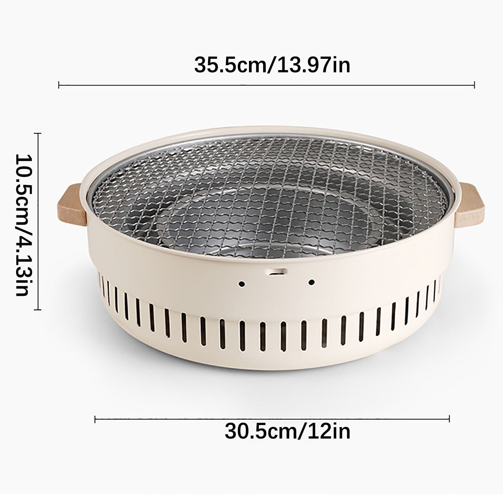 Vikakiooze Charcoal Bbq Grill Round for Outdoor Cooking, Outdoor Camping Charcoal Barbecue Stove Household Small Multifunctional Barbecue Rack Heating Stove,Home Clearance