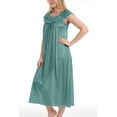 thumbnail image 3 of EZI Nightgowns for Women - Soft & Breathable Satin Night Gowns for Adult Women - Medium to Plus Size Womens Sleep Shirts - Long Mid-Length Nightgown, 3 of 6