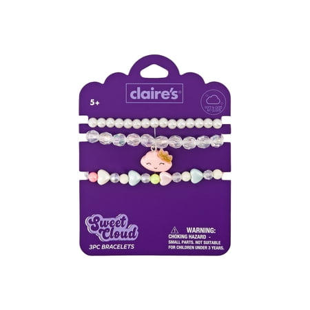 Claire's Best Friends Bracelet Set - Cloud, 3pcs