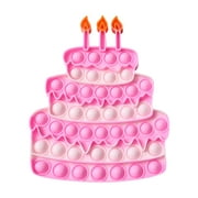 Beixinder Bubble Fidget Toy, Birthday Cake Shape Stress Relief Sensory Toy
