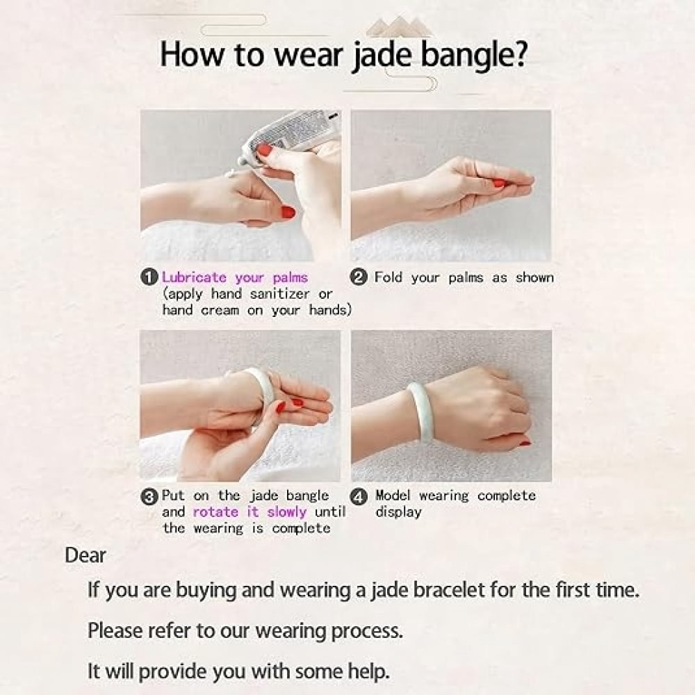 Green and Purple Jade Bangle Bracelet for Women,Gift for Mom and Colleagues