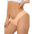 thumbnail image 4 of NOMADIC NOOK Women's No-Show Hipster Unlined Underwear V-Shape Waist Stretch Bikini 2 Packs, 4 of 4