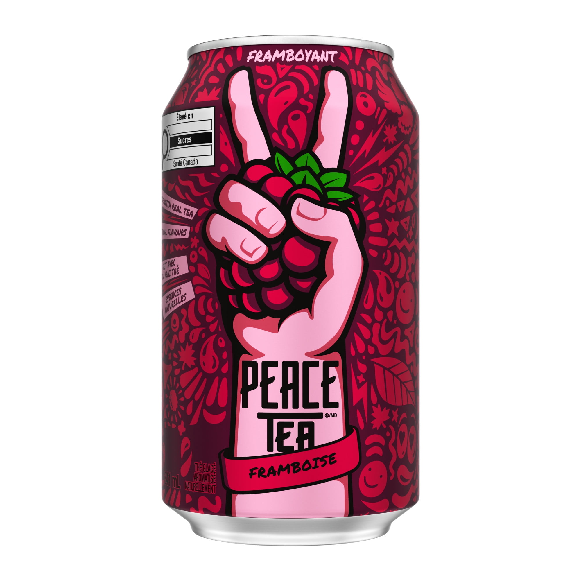 Peace Tea Razzleberry Cans, 341 mL, 12 Pack, 12 x 341 mL