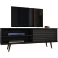 thumbnail image 1 of Manhattan Comfort Meuble TV Liberty 63 Pouces en Noir, 1 of 8