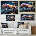 thumbnail image 4 of Designart "Translucent Ascension Colorful Plane" Transportation Floater Framed Wall Art Print, 4 of 7