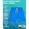 thumbnail image 6 of Quad Seven Boys' Swim Trunks - 2 Pack Basic Solid Quick Dry Board Shorts Bathing Suit (8-18), 6 of 7