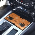 thumbnail image 5 of PVC Leather Car Document Holder Organizer Driver License Cover Holder for Car Driving Documents 9.45x10.24in Black Cat on Orange Background, 5 of 8