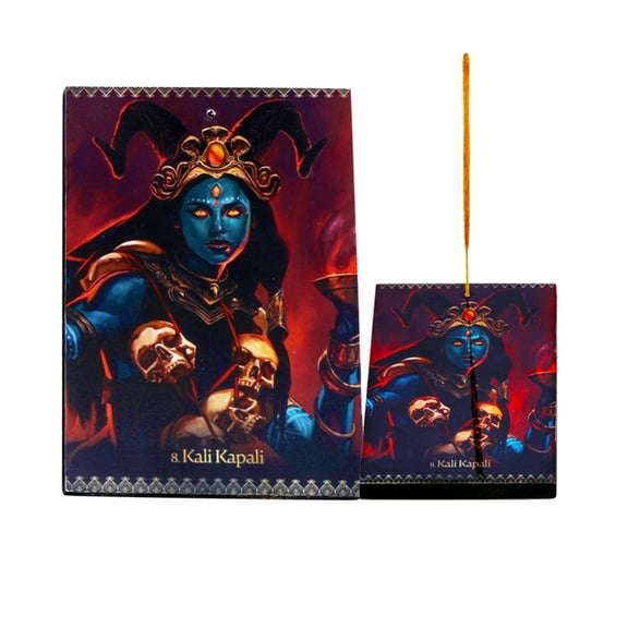 Kali Wooden Incense Stick Holder Stand Ash Catcher