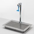 thumbnail image 1 of Robinet de Piédestal à Remplissage en Verre avec Poignée Bleue et Fermeture Automatique Réglable pour Bar Restaurant Café, 1 of 7