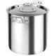 thumbnail image 1 of Olla Recta Profesional Vasconia Pro 4017687 de Aluminio Plateado Pulido 24 cm, 1 of 2