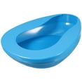 thumbnail image 2 of WRITWAA Bed Pan Elderly Plastic Bedpan Blue 1Pack, 2 of 7