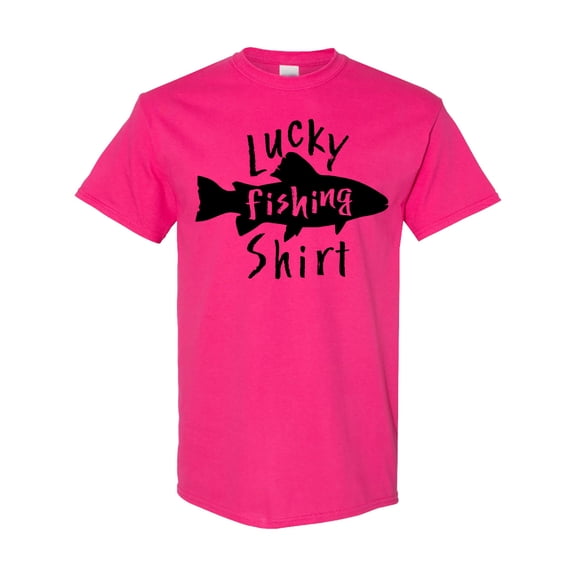 Inktastic Lucky Fishing Shirt Fish T-Shirt