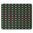 thumbnail image 1 of Leaves Mouse Pad, Abstract Floral Pattern with Foliage on Dark Background, Rectangle Non-Slip Rubber Mousepad, Vermilion Dark Teal, by Ambesonne, 1 of 2