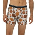 thumbnail image 2 of Salouo Pinecone Autumn Pattern Pattern Men's Boxer Briefs, Soft & Breathable Underwear Elastic Waistband Briefs for Men,1-Pack, 2 of 7