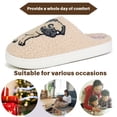 thumbnail image 6 of BERANMEY Cute Animal Slippers for Women Perfect Soft Plush Comfy Warm Slip-On Womens Slippers Indoor Fluffy House Slippers for Women and Men Non-slip Fuzzy Flat Slides, 6 of 9