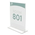 thumbnail image 2 of Deflecto Superior Image Double Sided Sign Holder, 8.5 x 11 Insert, Clear, 2 of 10