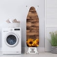 thumbnail image 3 of Kuiaobaty Sunflower Wood Grain Brown Pattern Ironing Board Cover Soft Table Top Home Decoration Iron Dust Cover Stain Resistant and Non Stick Scorch Standard Size 15 x 54 Inch, 3 of 5