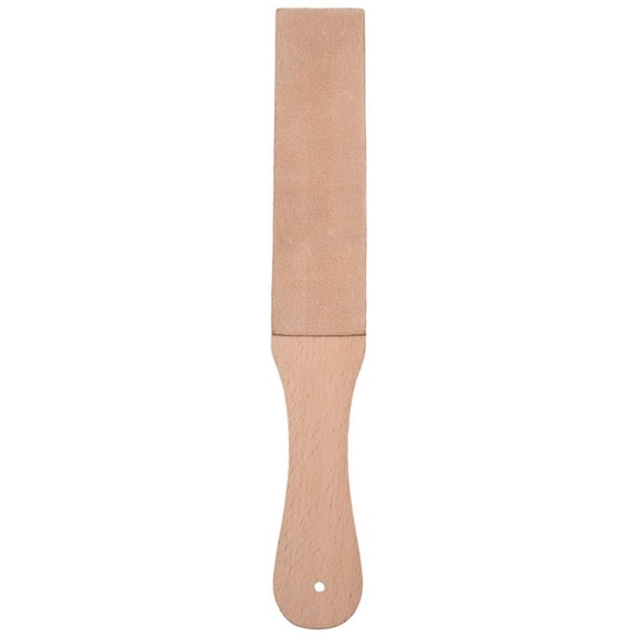 Knife Sharpener Set Wooden Handle Leather Sharpening Strop Handmade Razors Polishink3414