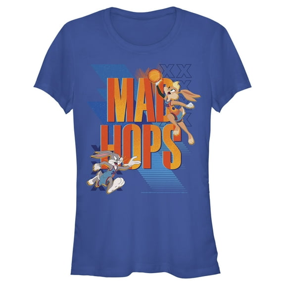 Junior's Space Jam: A New Legacy Mad Hops  Graphic Tee Royal Blue Large