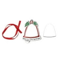 thumbnail image 4 of Christmas Tree Pendant Blank, DIY Metal Heat Transfer Ornament with Red Ribbon, Customizable Holiday Hanging Decoration for Tree, Wreath, and Gift Wrapping, 4 of 9
