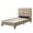 Cream, variant on CorLiving Bellevue Wide-Rectangle Panel Bed and Frame, Twin